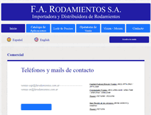 Tablet Screenshot of farodamientos.com.ar